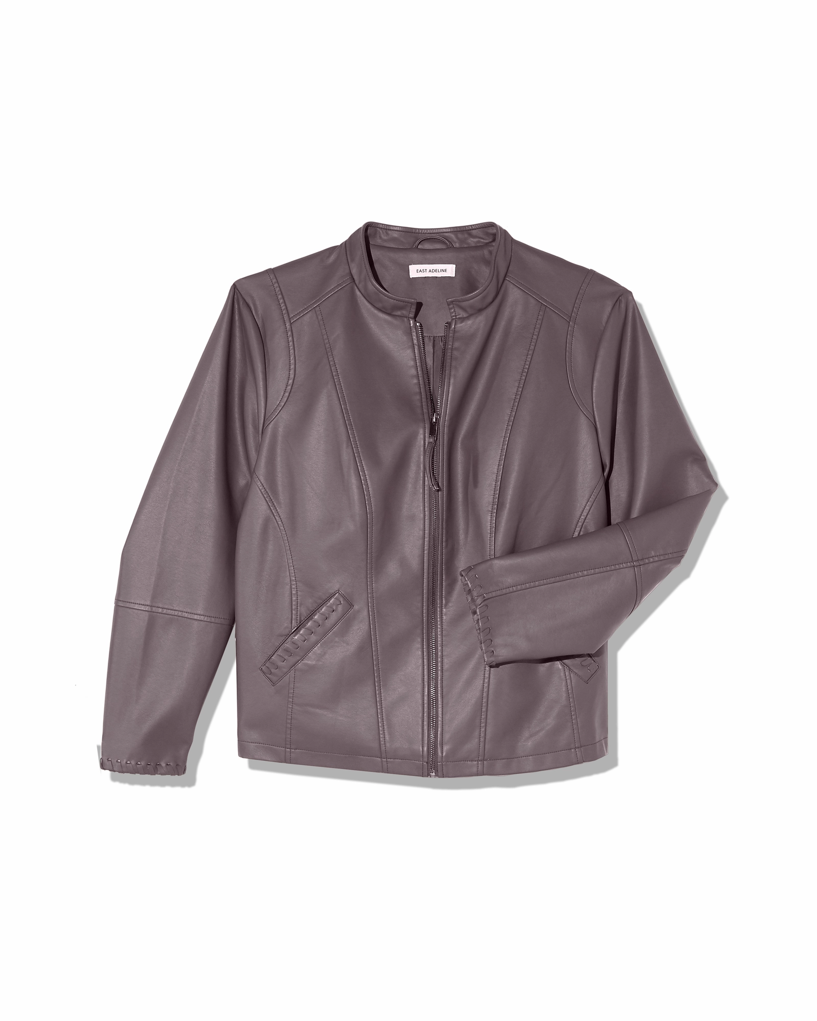 Sofia Faux Leather Jacket | Charcoal Grey Wilderness