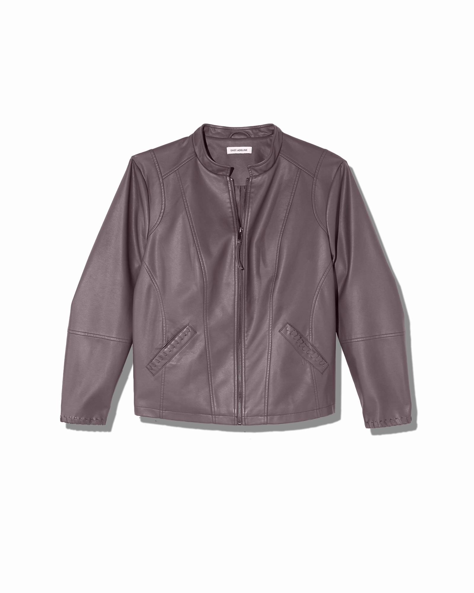 Storm Ready Exclusive Sofia Faux Leather Jacket | Charcoal Grey