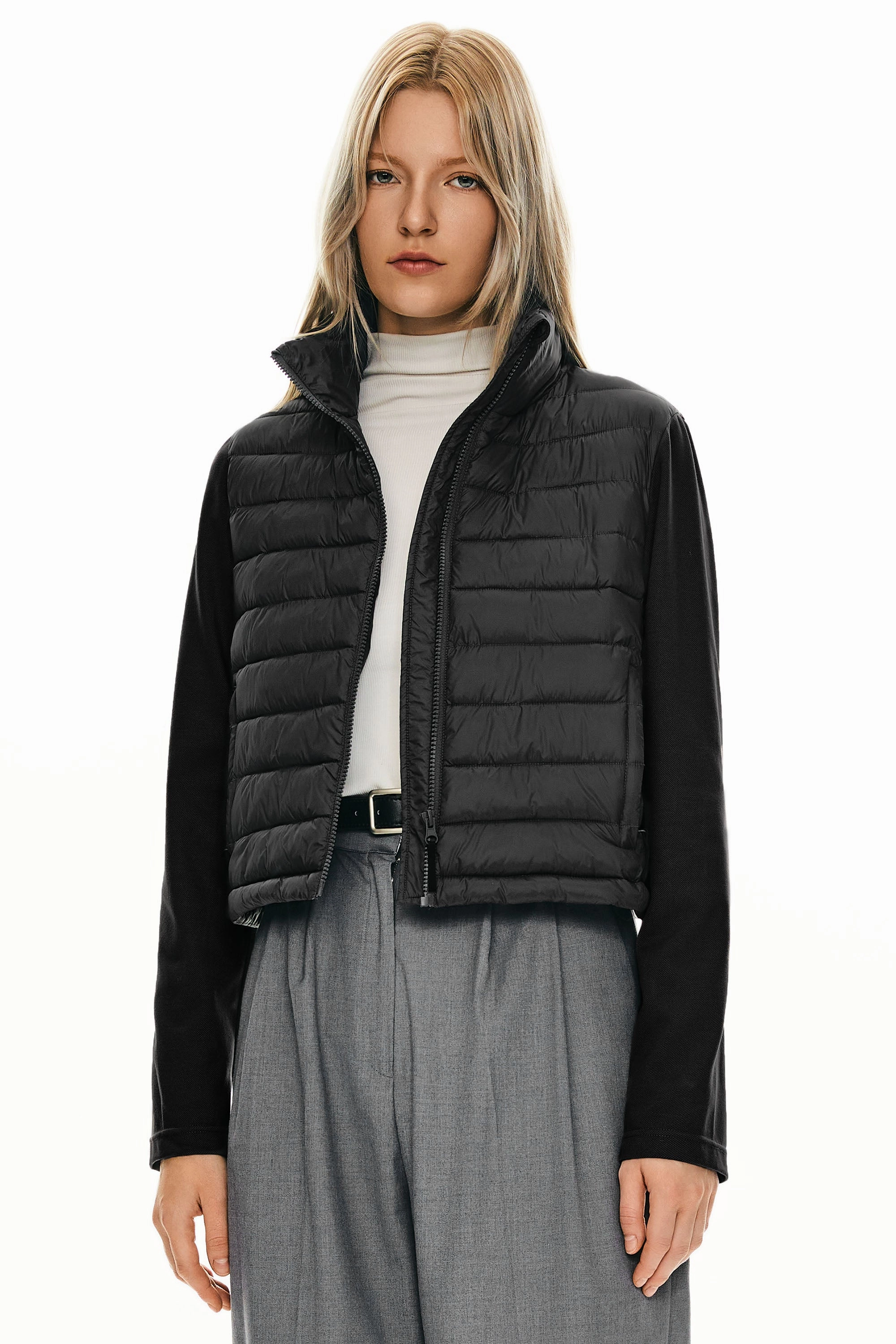 Thermal Core Technology Lightweight Jacket Quilted Puffer Hybrid Breathable