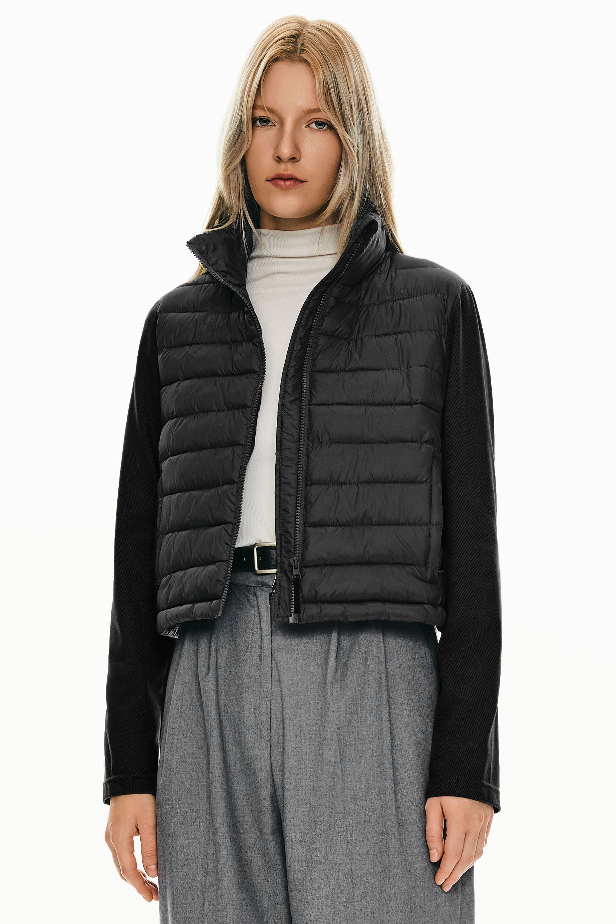 Lightweight Jacket Quilted Puffer Hybrid Breathable Daily Commute Wear