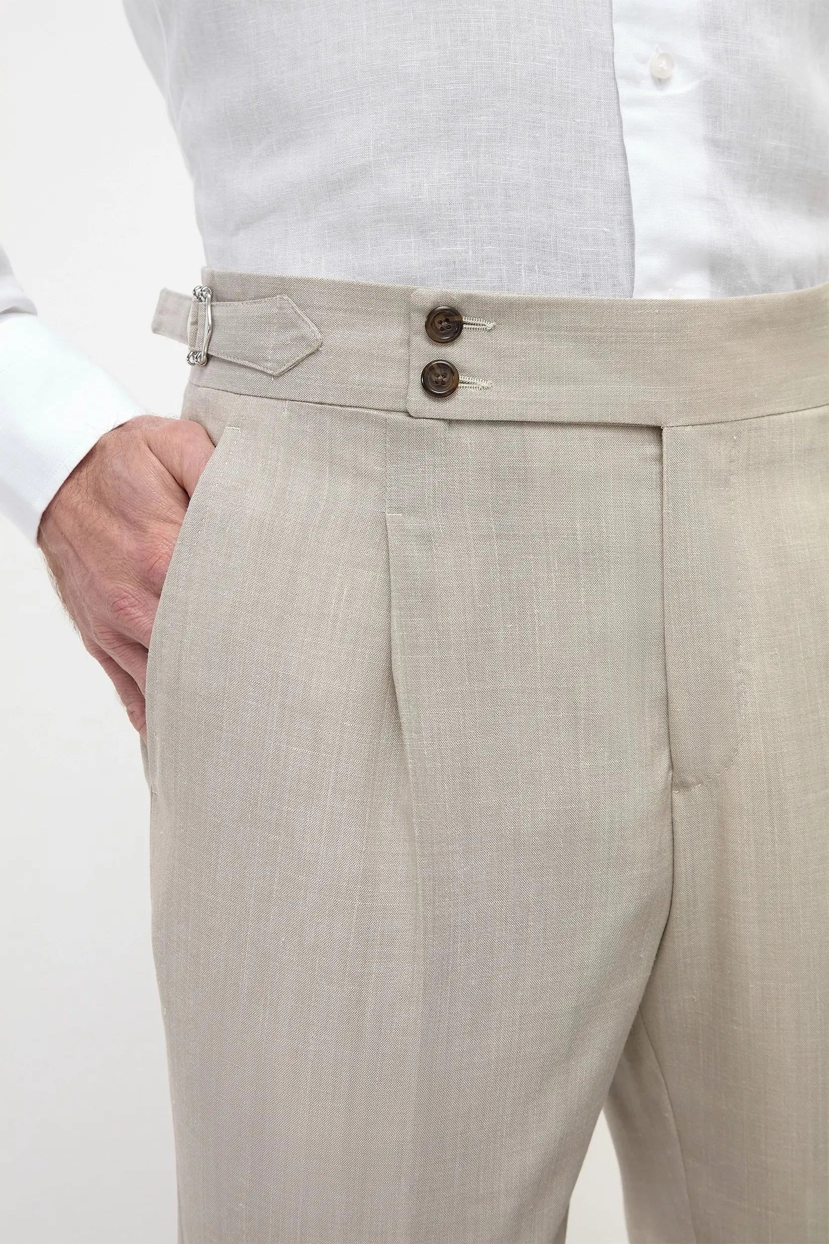 Quick Release Buckle Stone Soragna trousers - Made in Italy