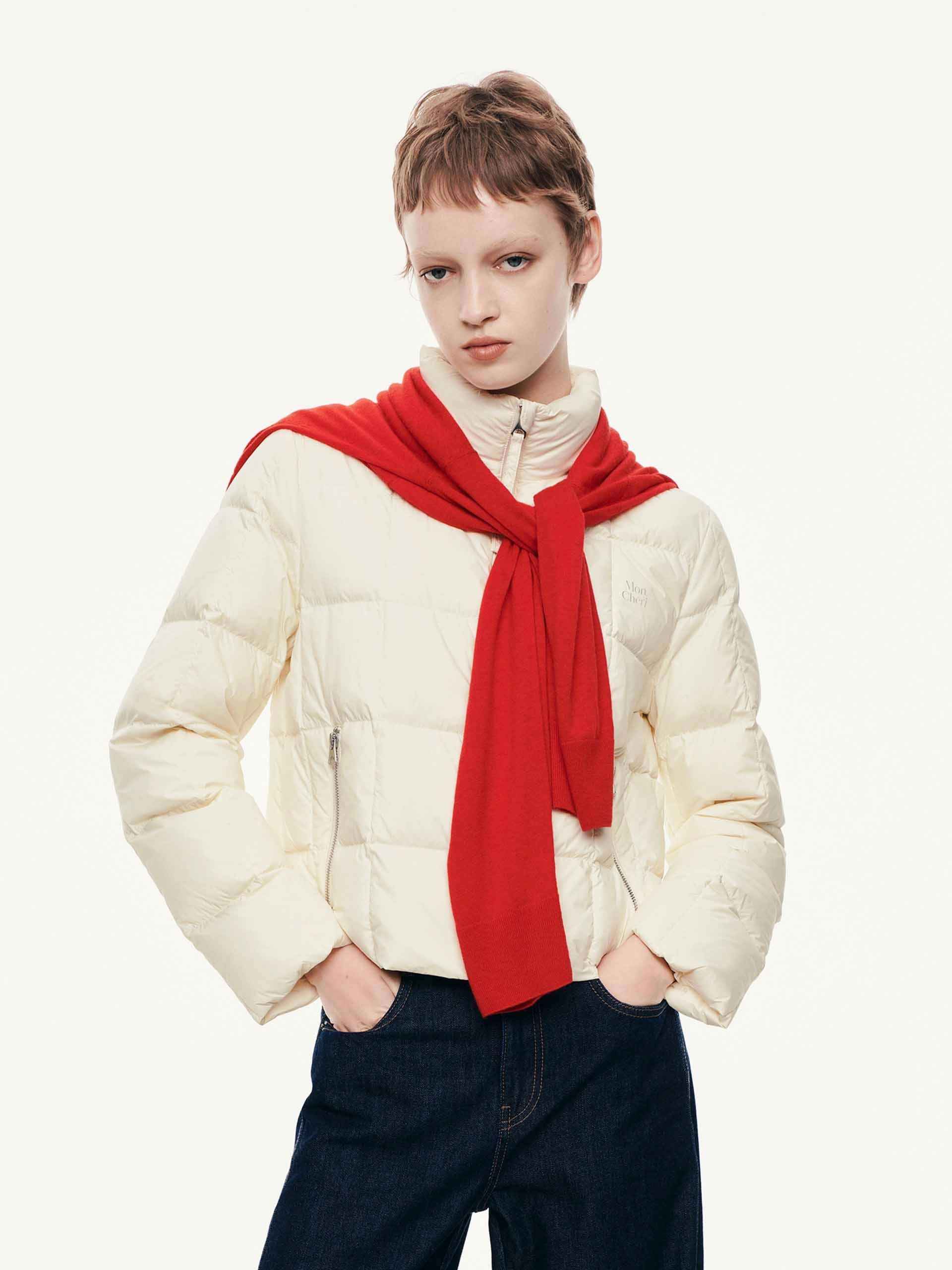 Lightweight Zipper Down Jacket All Day Fit Simple Layers