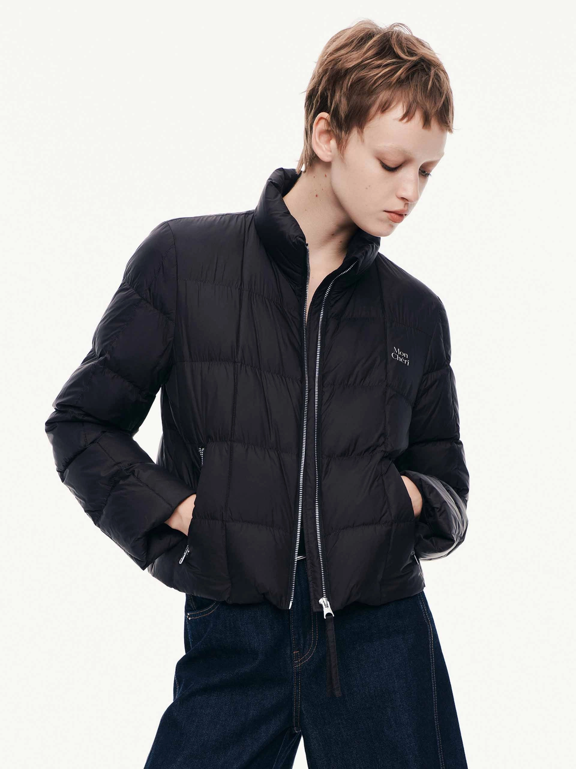 Noise Free Fabric Sleek Outdoor Look Lightweight Zipper Down Jacket