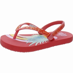 Lil Stargazer Girls Toddlers Flip-Flop Slingback Sandals Non Toxic Footbed Material
