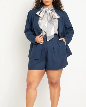 Mold Resistant Coating Linen Blend Blazer | Dress Blues