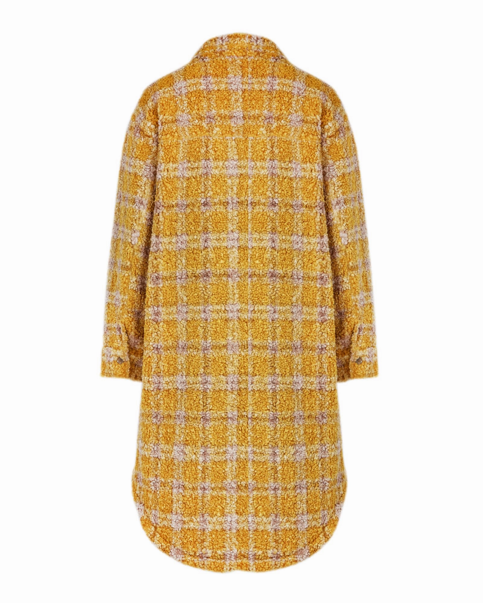 watch Treasure Long Plaid Sherpa Shacket | Emory Sherpa Plaid001