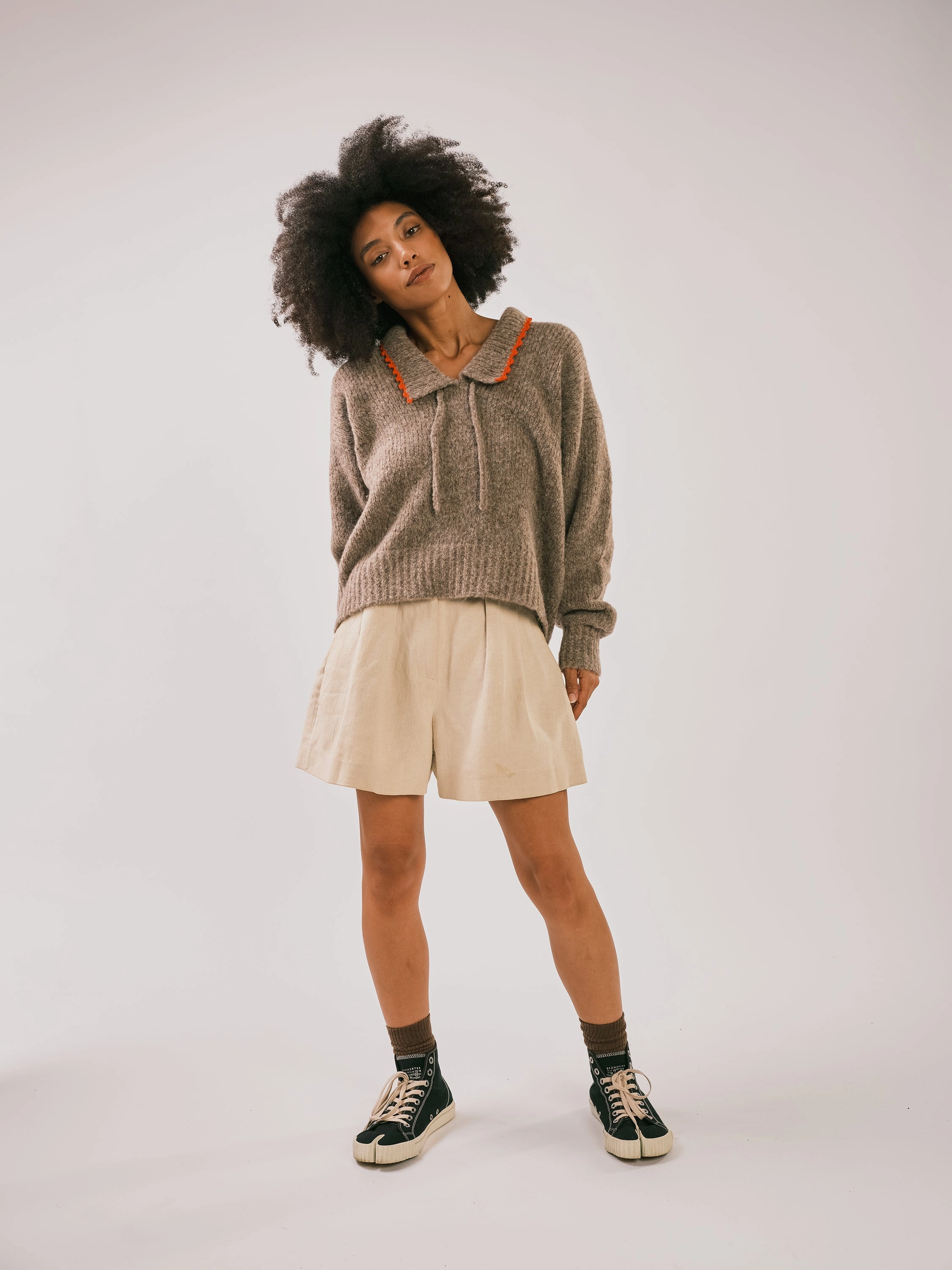 Low carbon footprint Effortless Fashion Maya Sweater - Cedar
