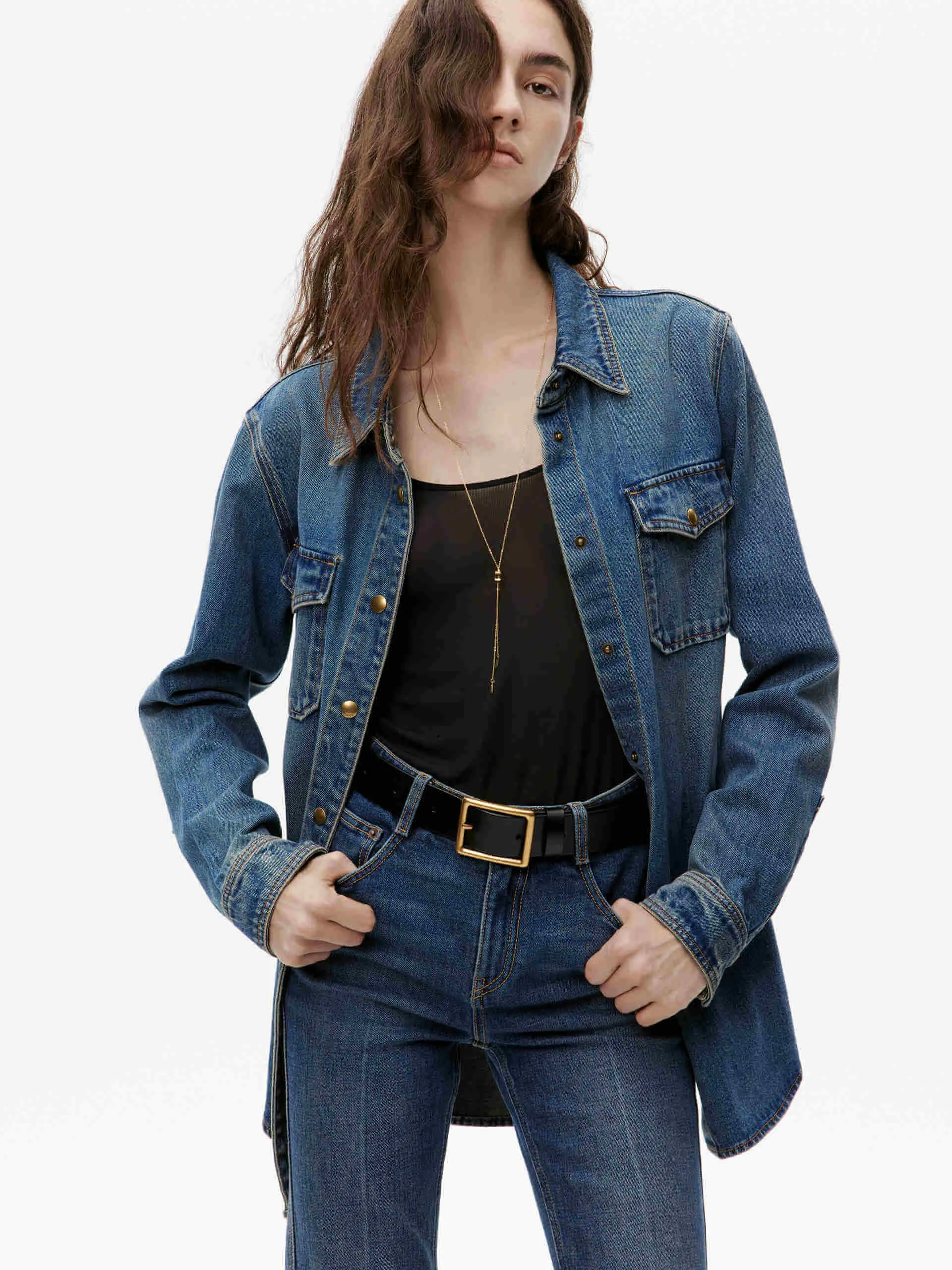 Loose Fit Cotton Shirt Functional Comfort