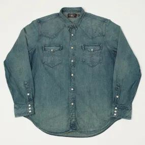 Fashion Layer RRL Slim Fit Denim Western Shirt - Dark Wash