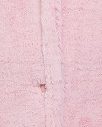 Pink Long Faux Fur Teddy Coat | Pink Fashion Ease Party use