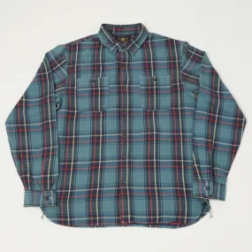 Casual Friday RRL Plaid Twill Workshirt - Blue/Red