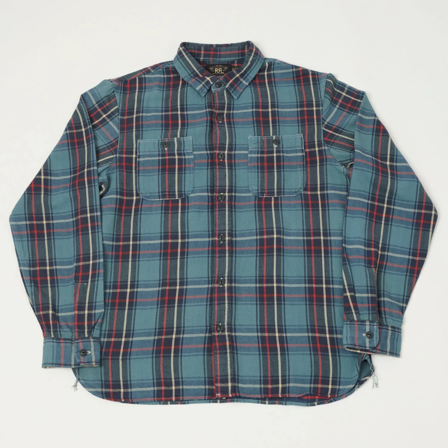 Casual Friday RRL Plaid Twill Workshirt - Blue/Red