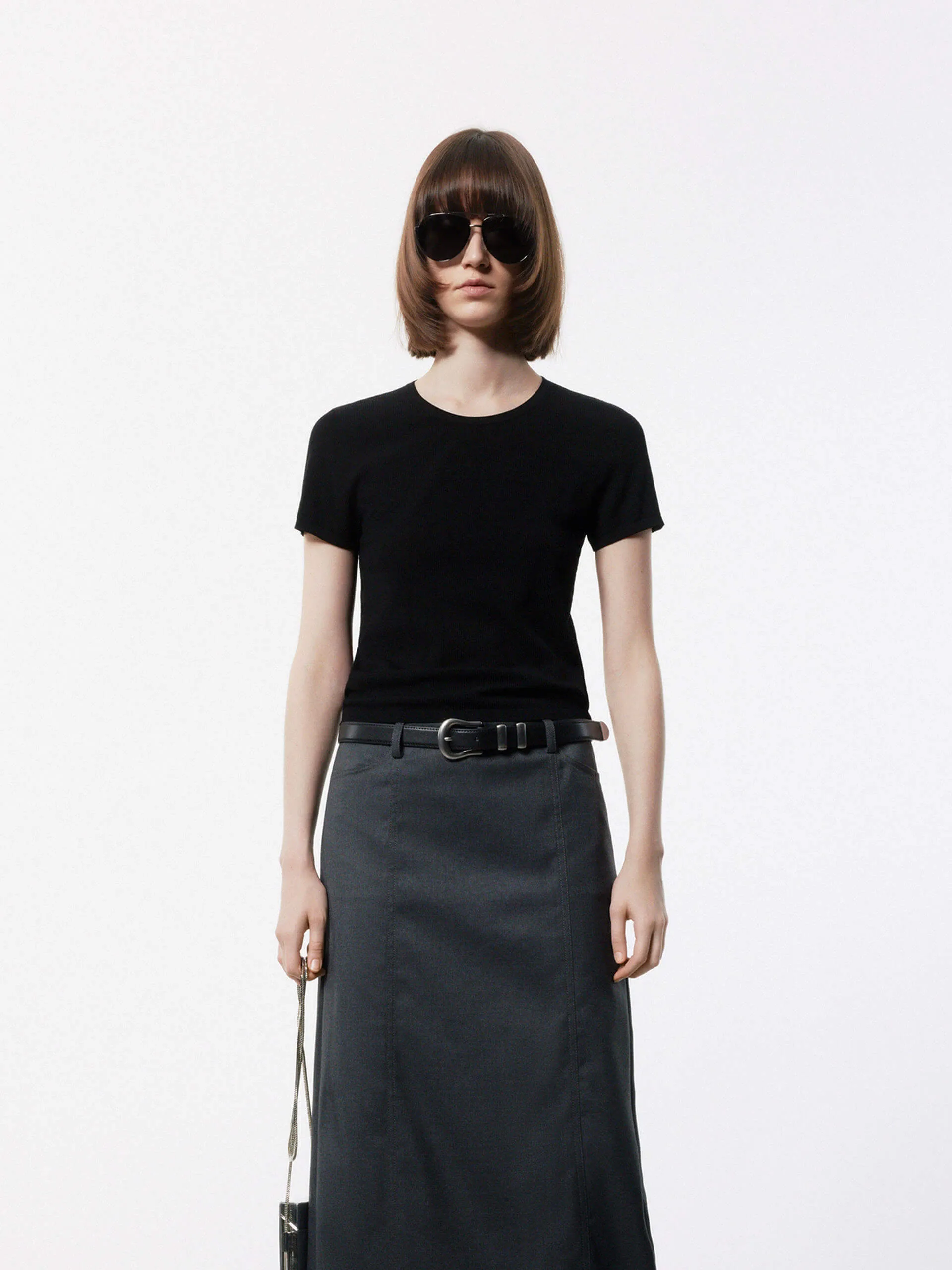 Layer Ready Crew Neck Knitted Top