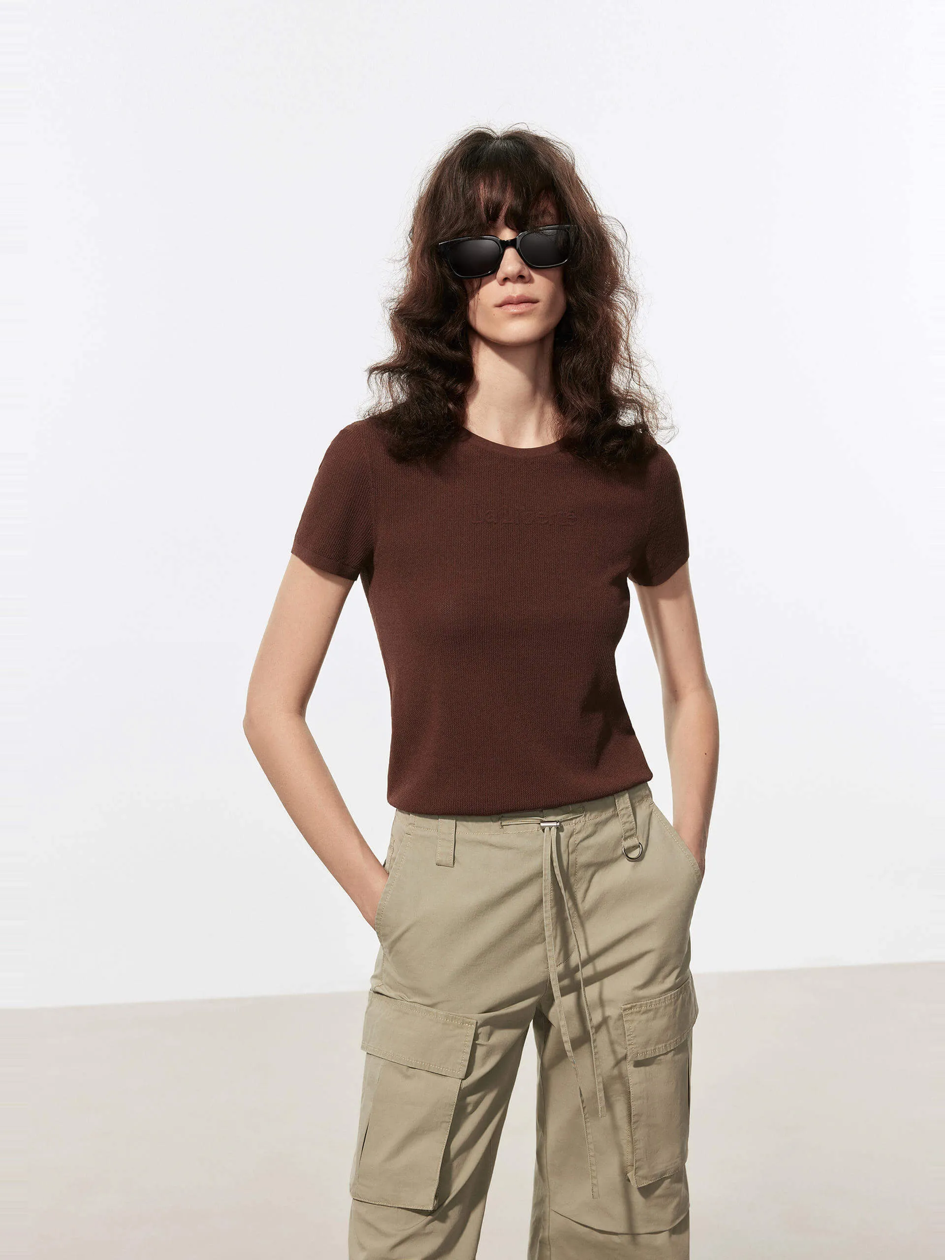 Comfort Stretch Crew Neck Knitted Top