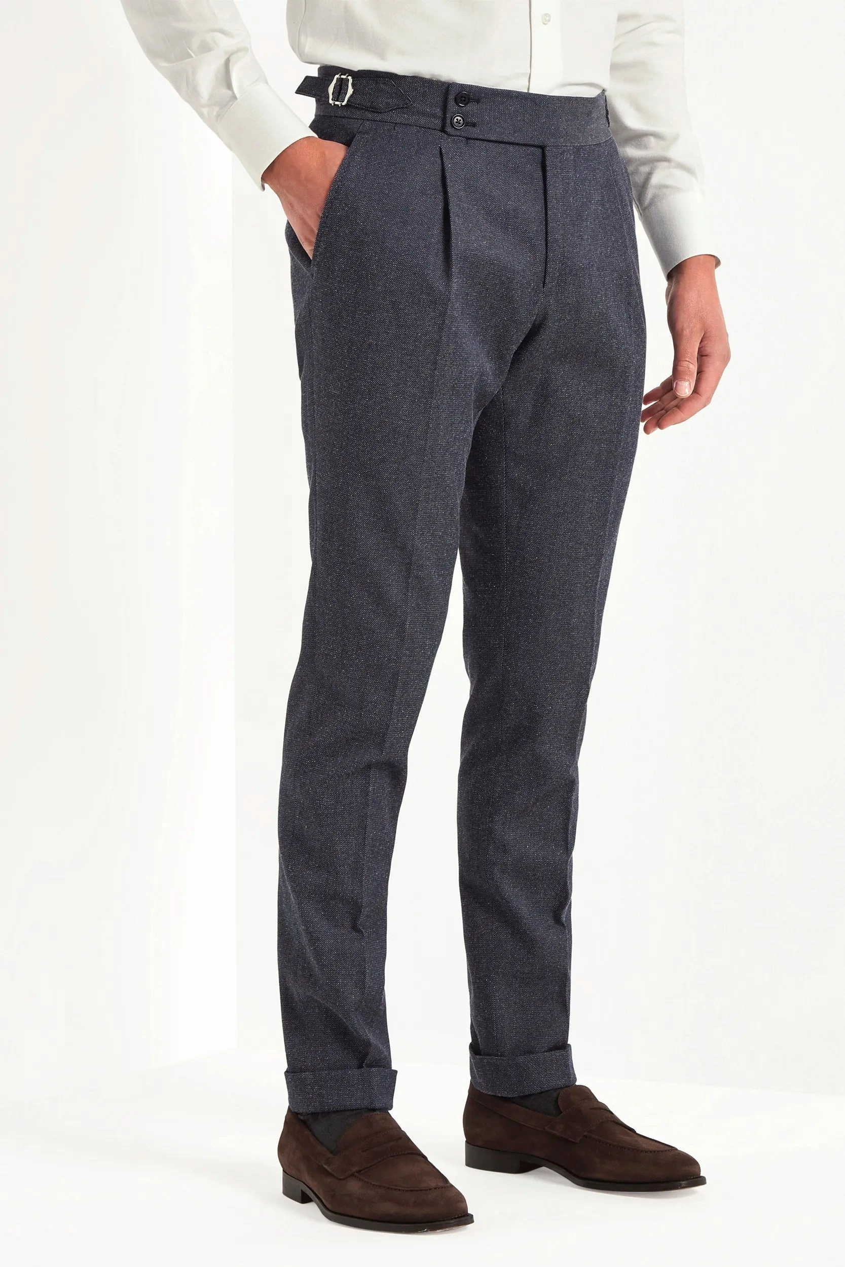 Cozy Lining Luxury Denim Soragna trousers - Made in Italy