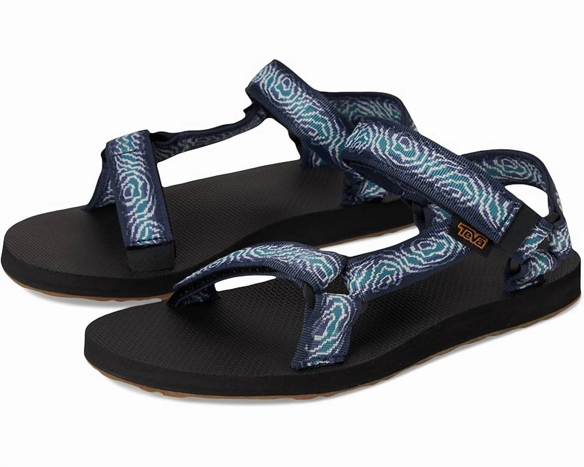 Adjustable Hook and Loop Straps heel cup Men's Original Universal Sandal In Navy