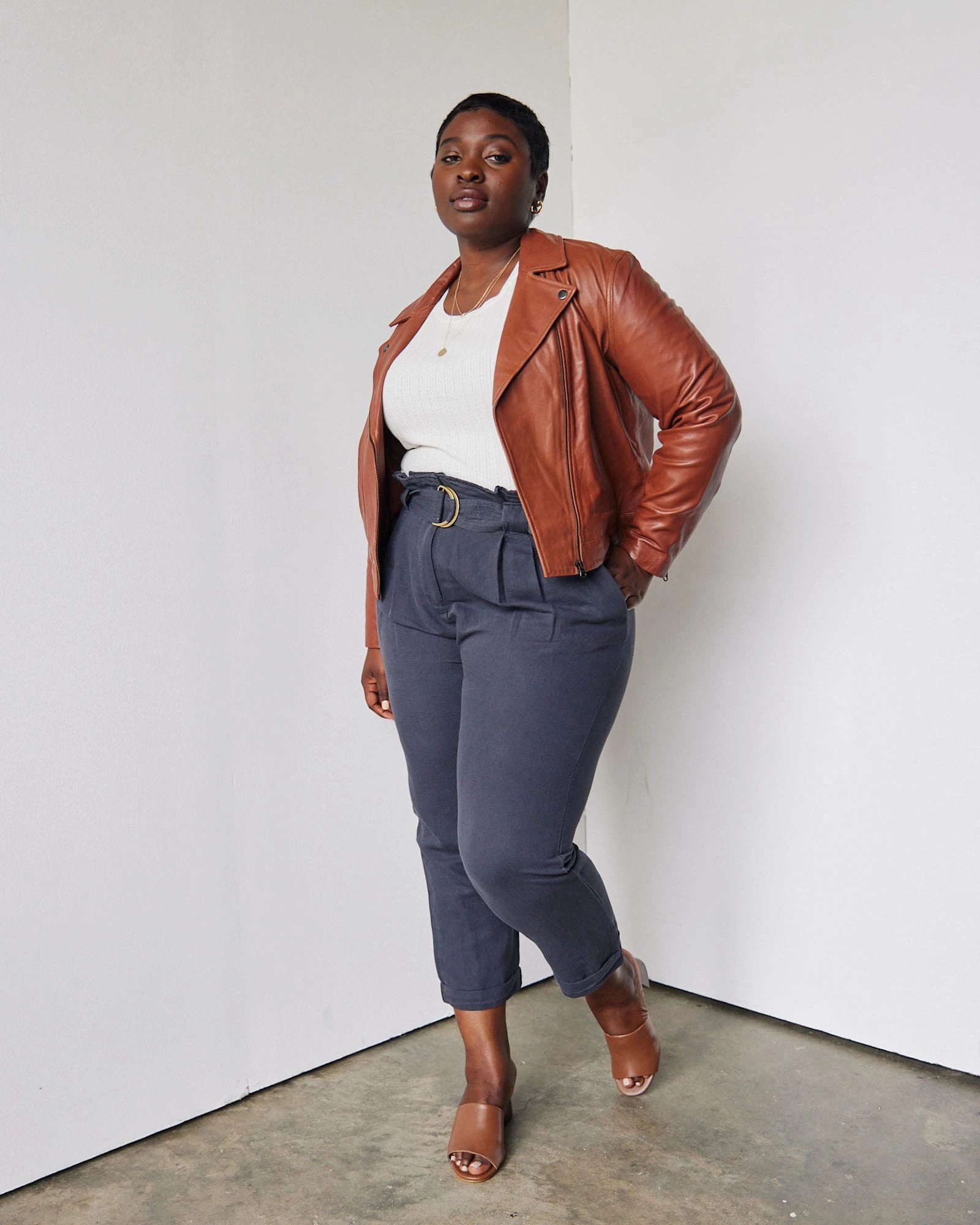 Urban Look Generation Maha Leather Jacket | Whiskey