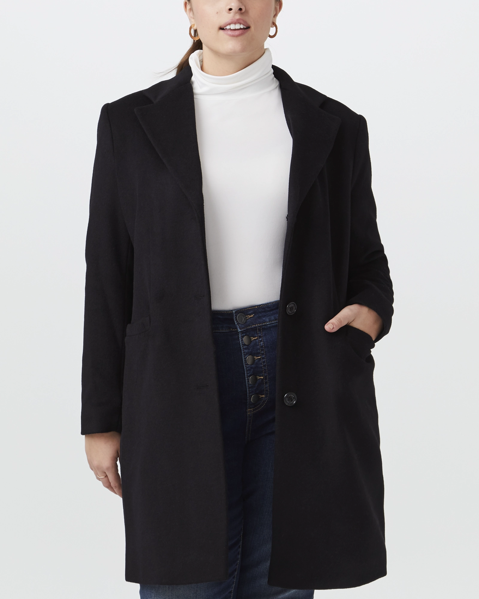 sunset Beatrice Wool-Blend Jacket | Black