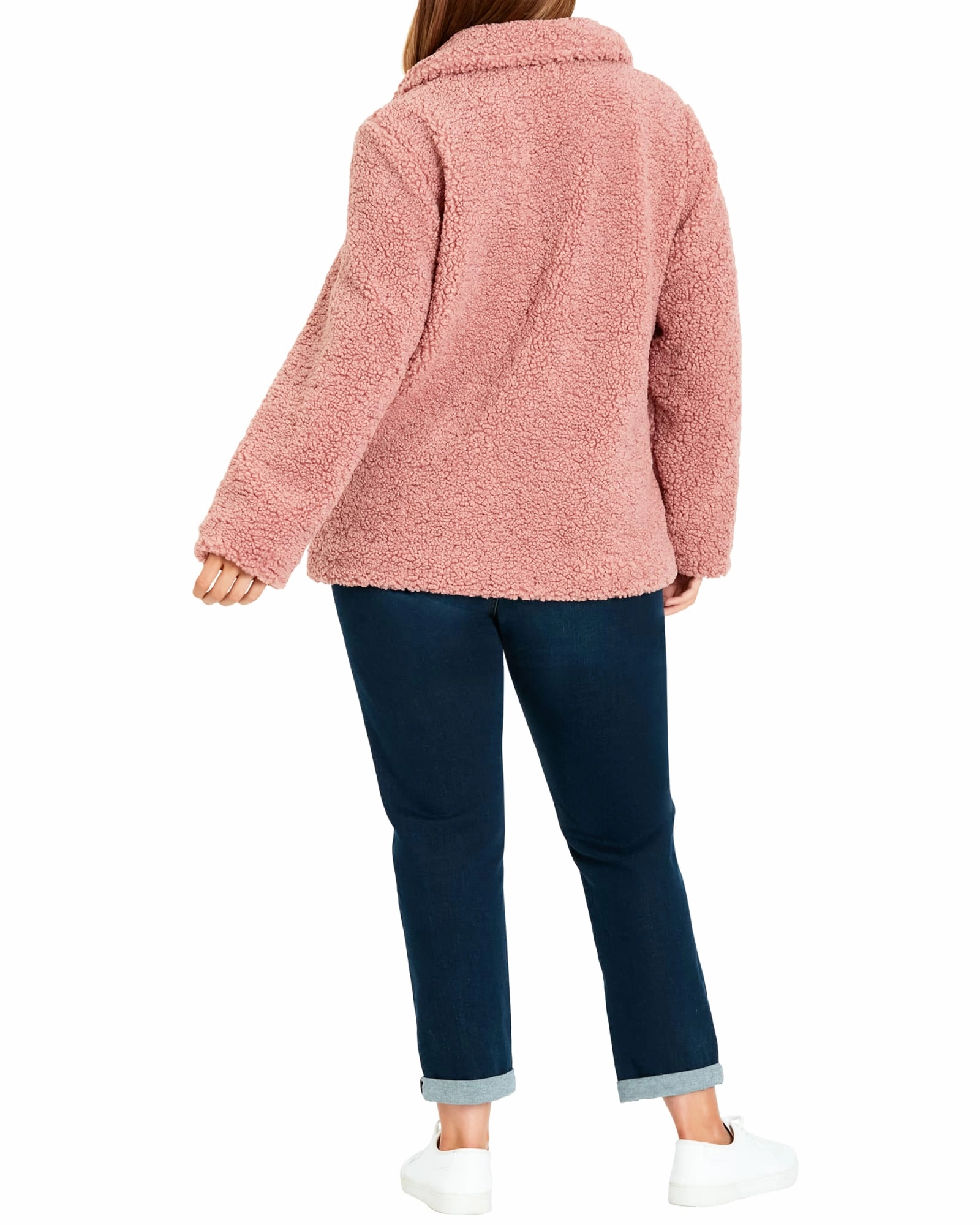 Mandy Teddy Shacket | Pink Compact Packability