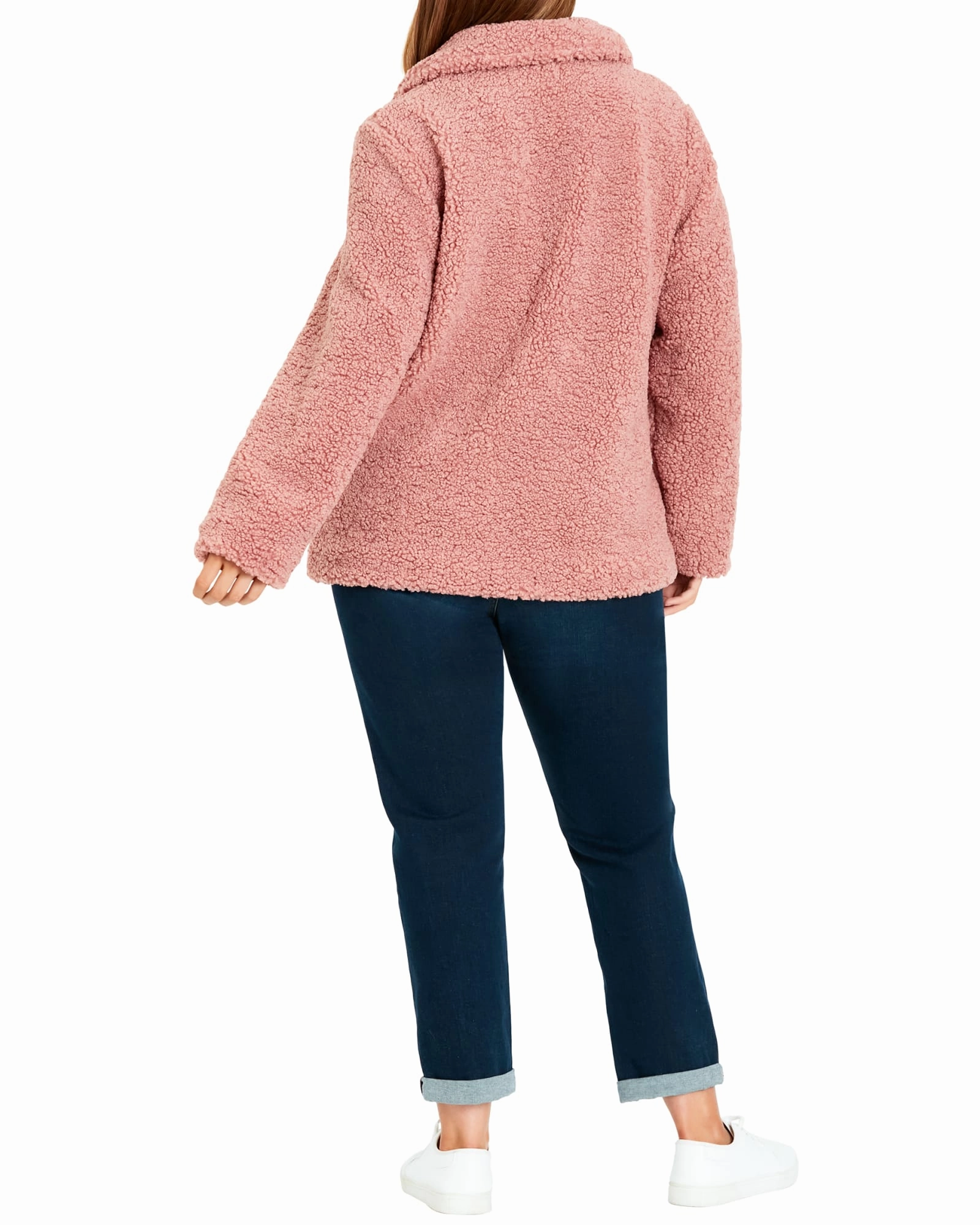 All Season Mandy Teddy Shacket | Pink