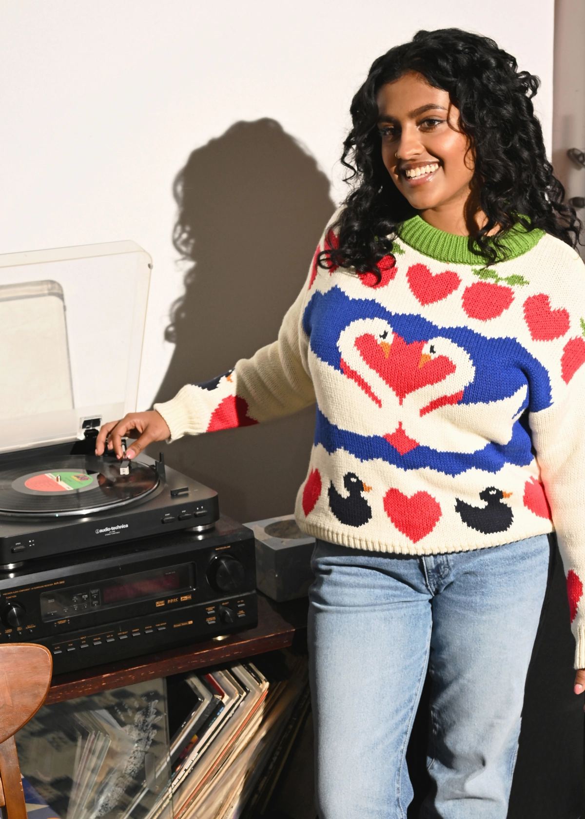 Casual Chic Layered Design Mate for Life Sweater