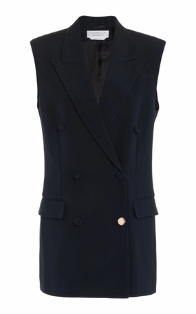 Mayte Vest in Black Sportswear Wool Comfort and Precision Flexible Fit