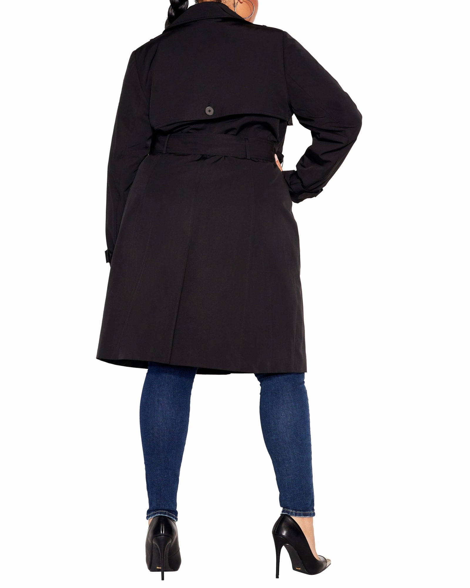 Melanie Utility Trench | Black Abrasion Resistant Fabric
