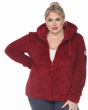Hooded Sherpa Jacket | Red Wilderness Ready Seam Sealed Construction