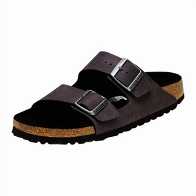 Multi Density Foam Layers Men's Arizona Birkibuc Shearling In Desert Dusk Black