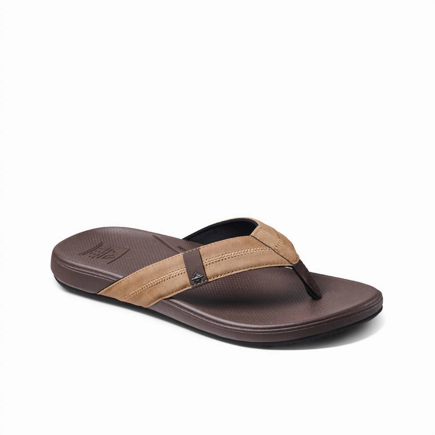 Style Pair Walk Flow Men's Cushion Phantom 2.0 Flip-Flops In Brown/tan