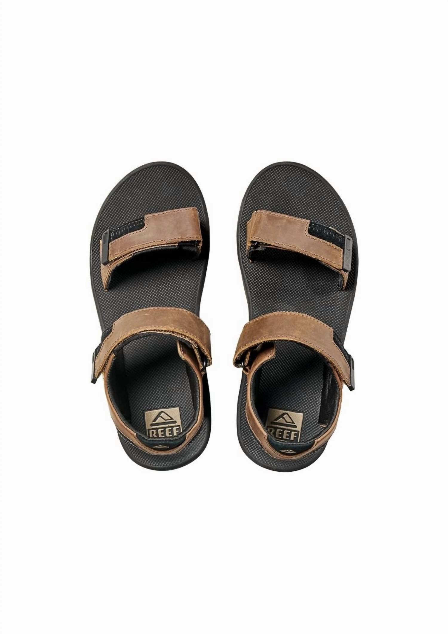 Men's Fanning Baja Sandal In Black Supportive Travel Shoes.