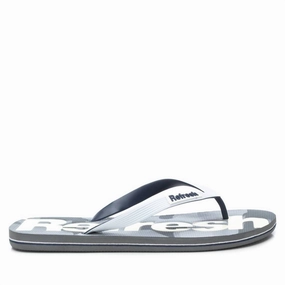 Men's Flip Flops In White Breath Arch
