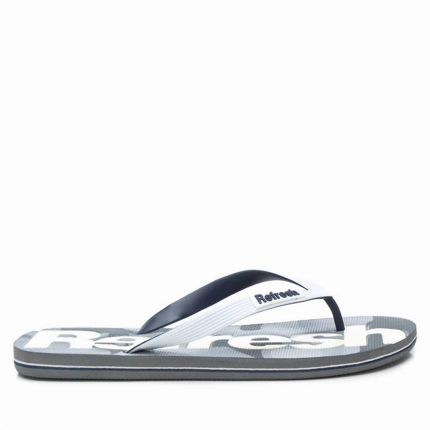 Men's Flip Flops In White Playful Step Summer Footwear Essentials