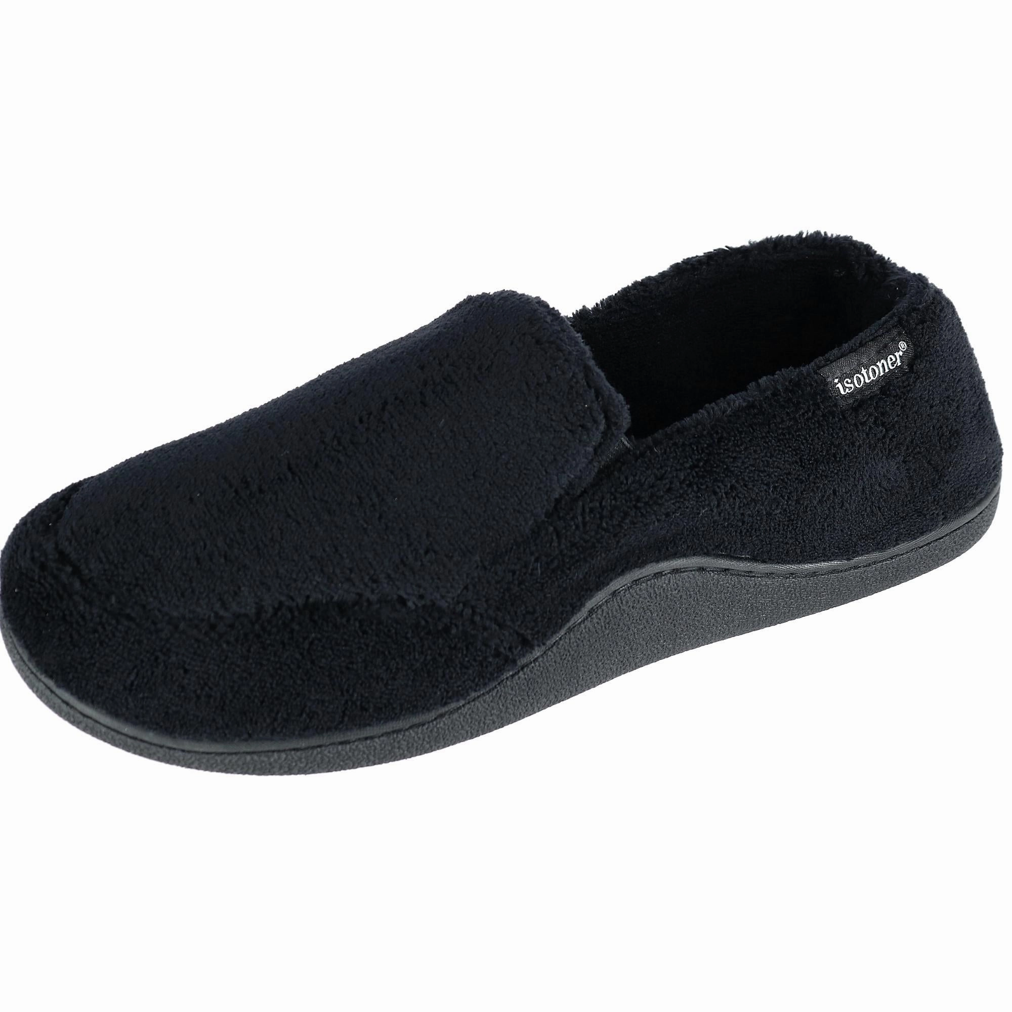 Quick Step Fit Sandal Beach Walking Men's Microterry Memory Foam Indoor/Outdoor Slip-On Slippers