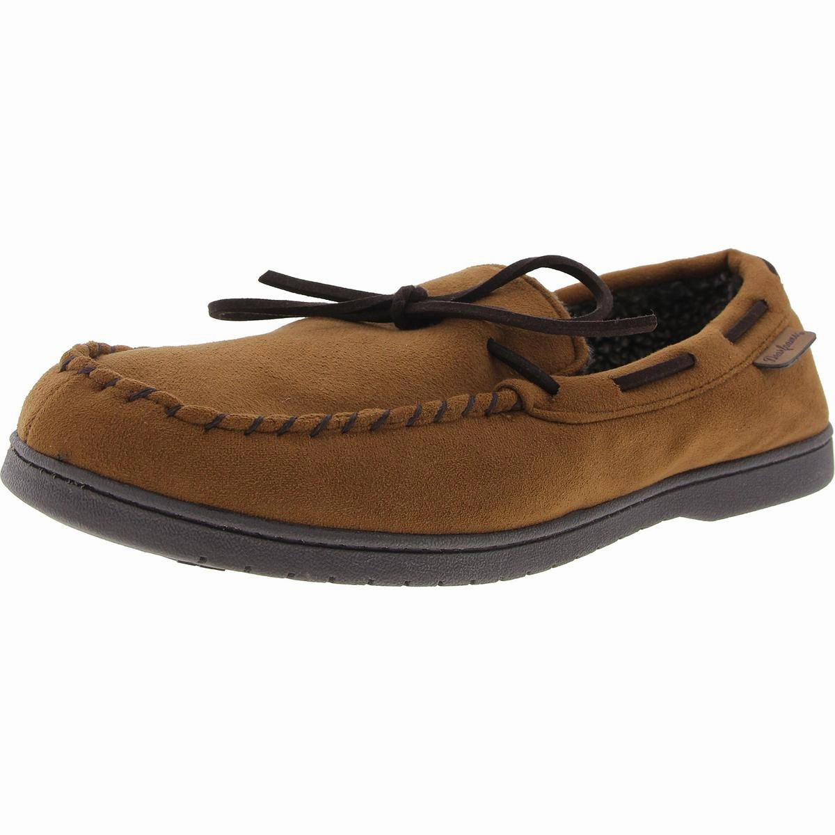 Mens Faux Fur Faux Suede Loafer Slippers Smart Build