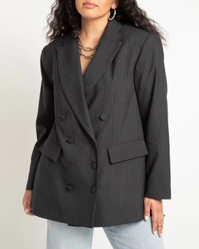 Menswear Pinstripe Blazer | Pinstripes subtle style