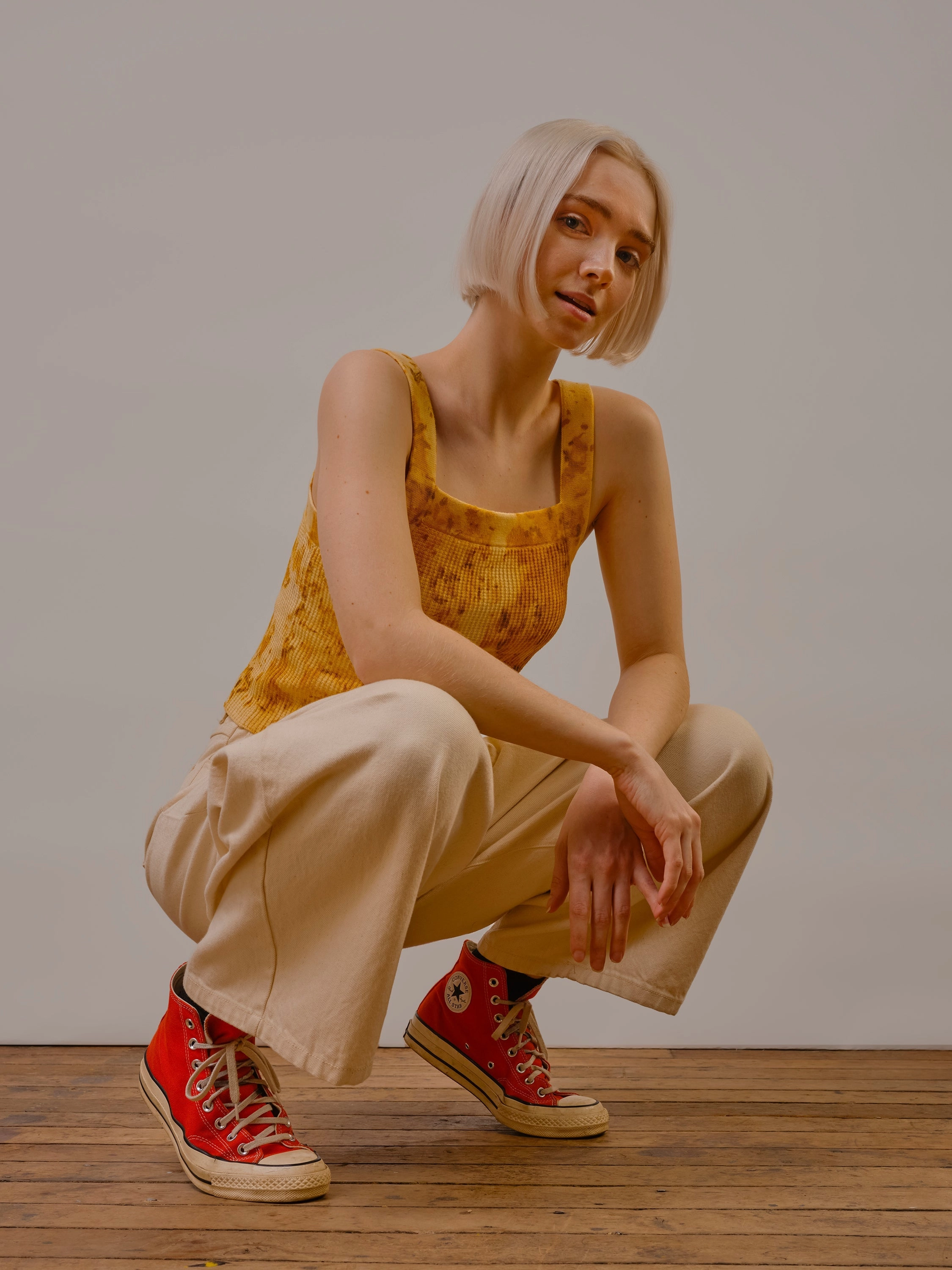 Block Tank - Pomegranate, Marigold,   Onion Classic Knitwear Active Wear