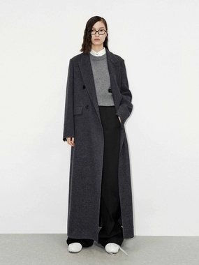 Good Material Merino Wool Long Overcoat