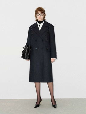 Compressed Packing Design Weather Proof Merino Wool Sequin Coat