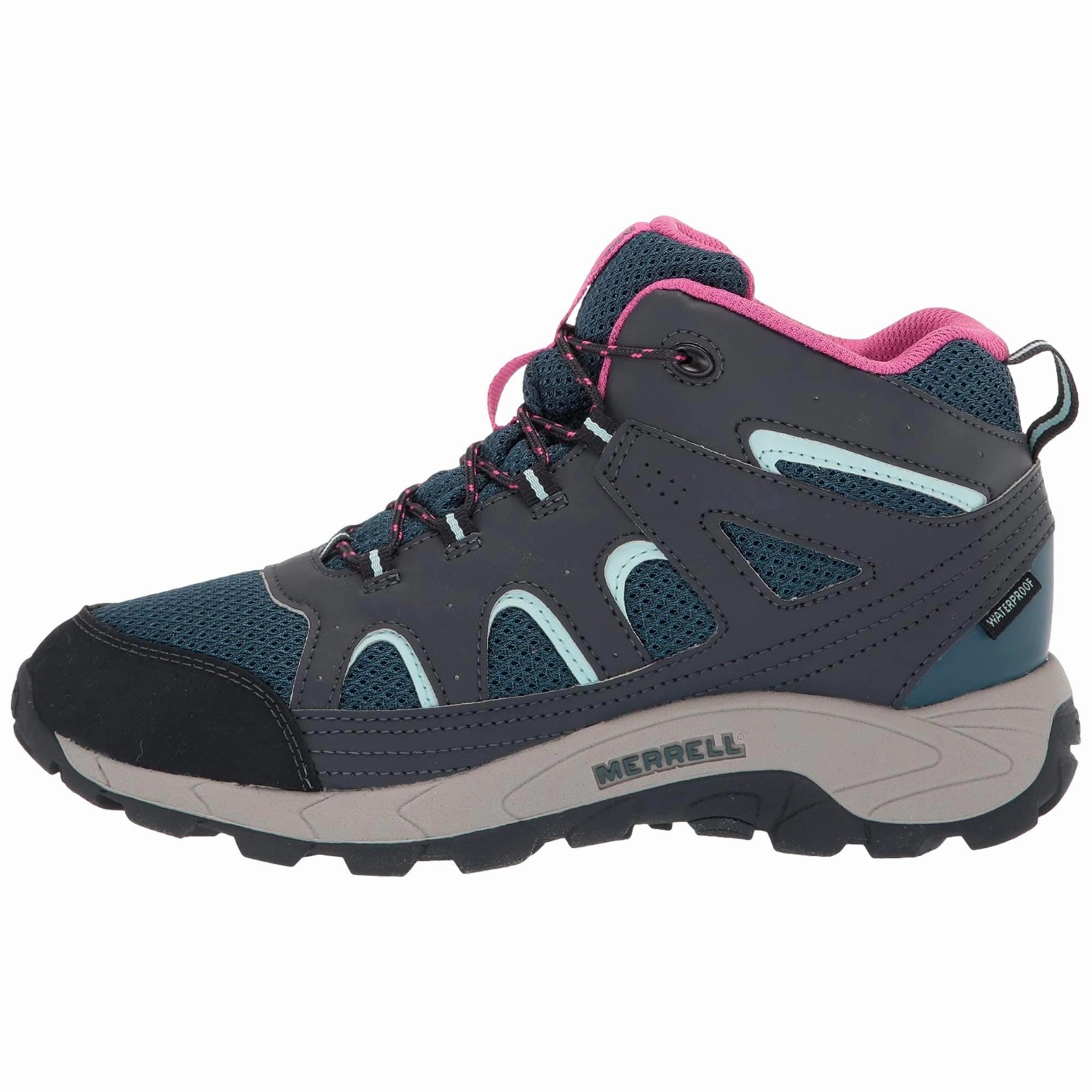 Merrell Oakcreek Mid WP Navy/Turq/Fuchsia  MK166227 Pre-School Thermal Regulating Layer