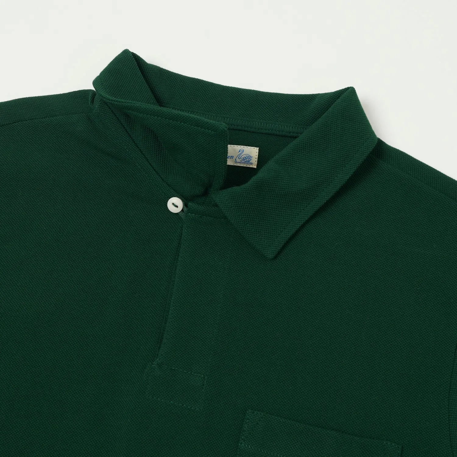 Merz b. Schwanen 2PKPL Pocket Polo Shirt - Classic Green Versatile Outfit Fresh Style