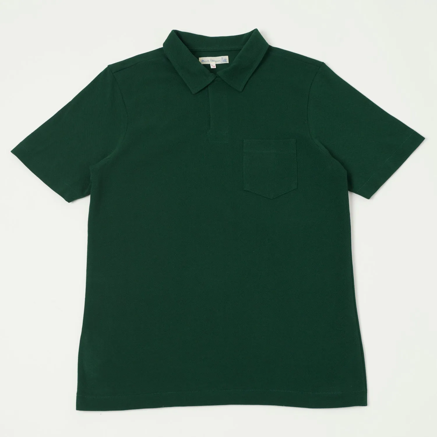 Lightweight Layer Merz b. Schwanen 2PKPL Pocket Polo Shirt - Classic Green