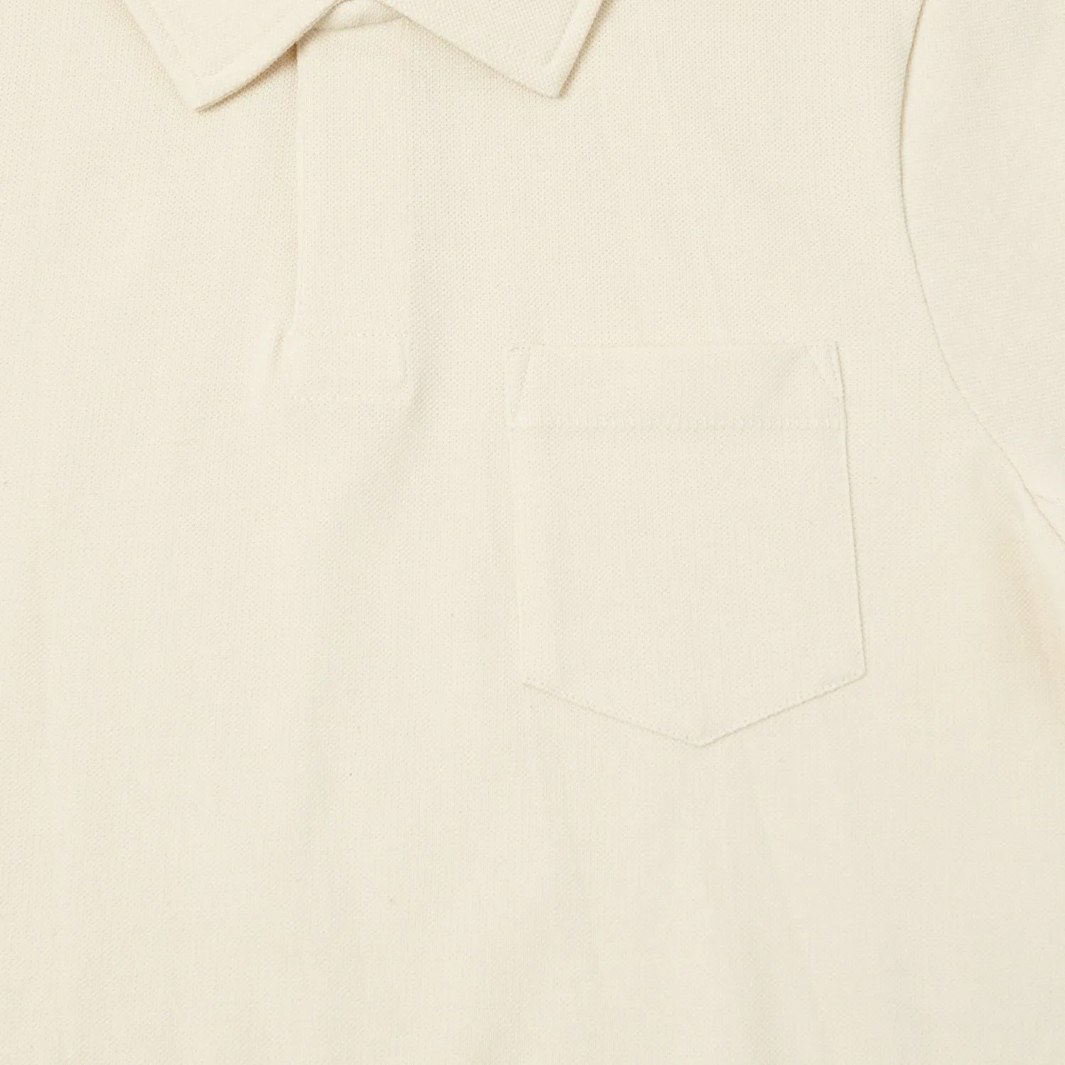 Flexible Ribbed Collar Merz b. Schwanen 2PKPL Pocket Polo Shirt - Nature