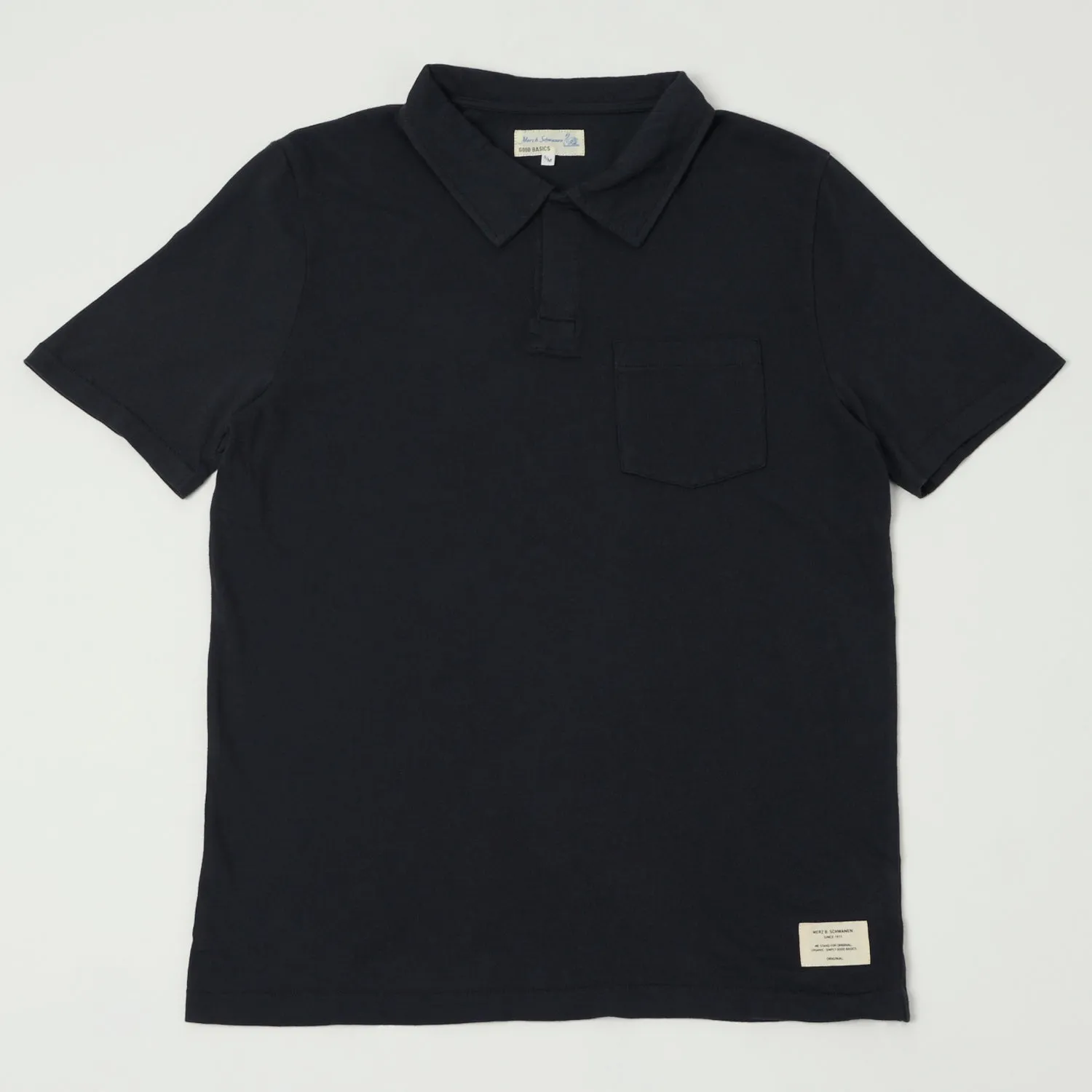 Luxe Layer Merz b. Schwanen 'Good Basics' Classic Polo Shirt - Charcoal