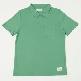 Merz b. Schwanen 'Good Basics' Classic Polo Shirt - Grass Durable Ribbed Cuffs