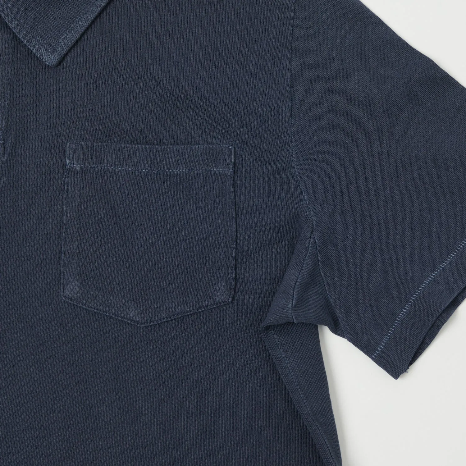 Trendy Casual Merz b. Schwanen 'Good Basics' Polo Shirt - Denim Blue