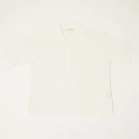 Two Tone Stitching Merz b. Schwanen 'Good Basics' Poplin Short Sleeve Shirt - White