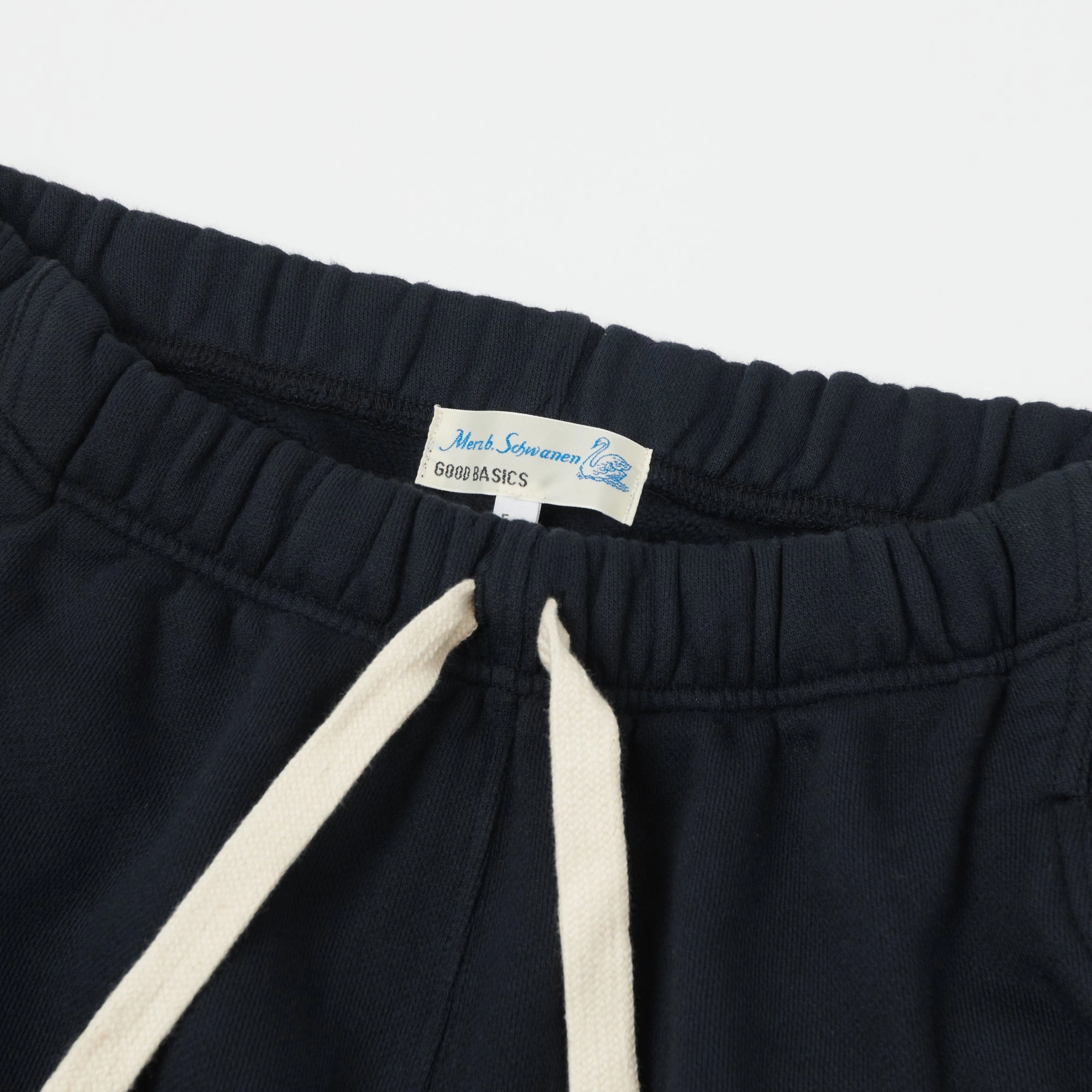 Merz b. Schwanen 'Good Basics' Classic Sweatpant - Charcoal Flexible Knit Waist Bound Edges