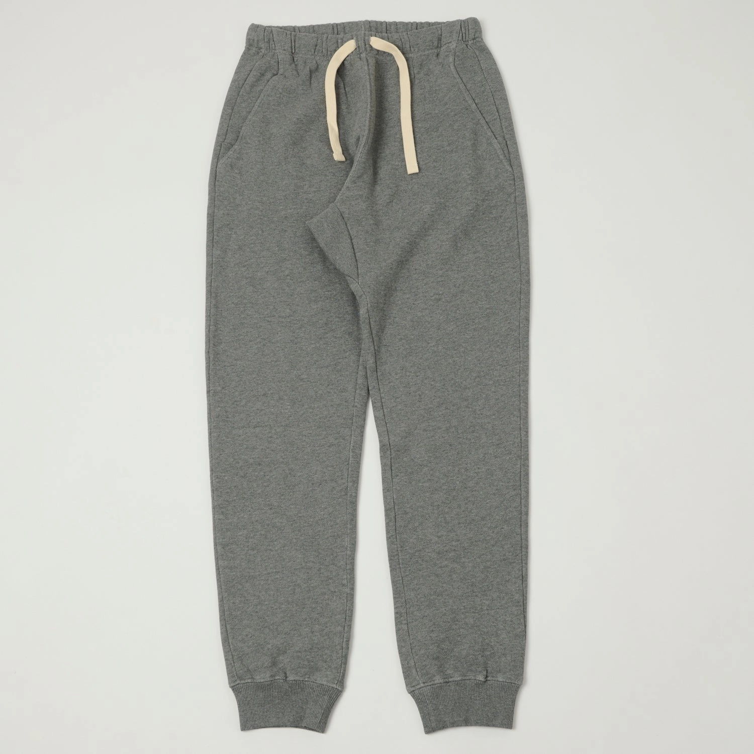 Merz b. Schwanen 'Good Basics' Classic Sweatpants - Grey Melange Relaxed Fit Wearable Sport Style
