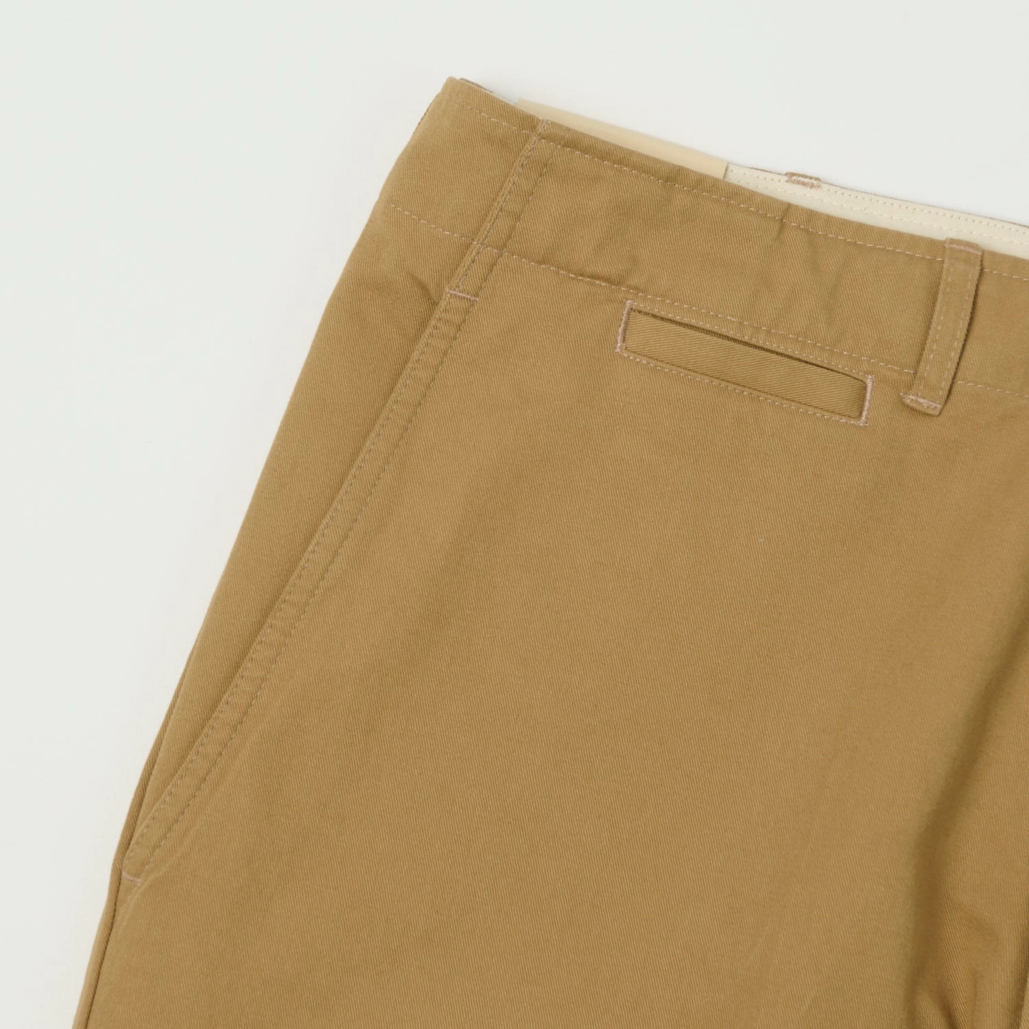 Merz b. Schwanen 'Good Basics' Organic Cotton Twill Chinos - Khaki Timeless Fit Elasticized Cuffs